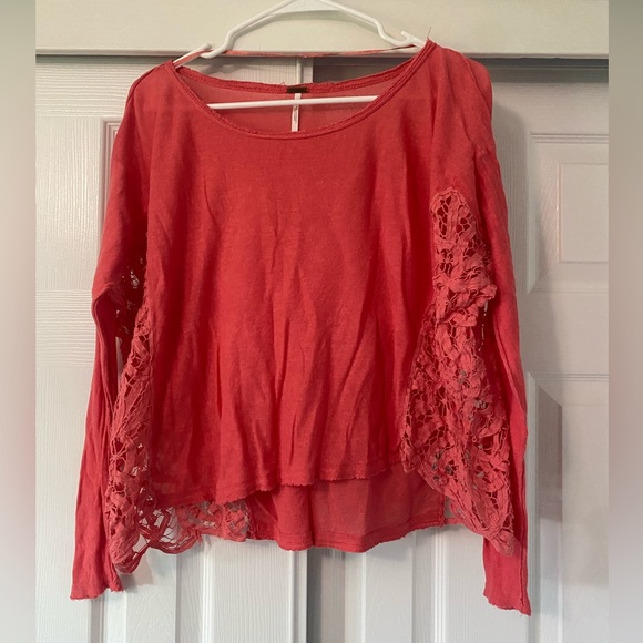 Free People Love Me Do Linen Top - Picture 1 of 11